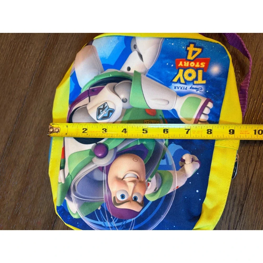 Disney Toy Story 4 Mini Backpack Kids Small Buzz Lightyear Yellow Purple Graphic